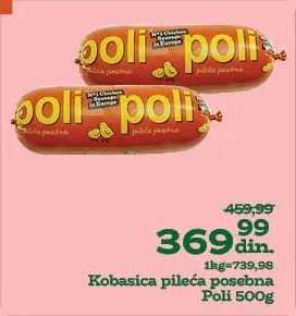 Kobasica pileća posebna Poli 500g