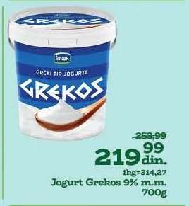 Jogurt Grekos 9% m.m.