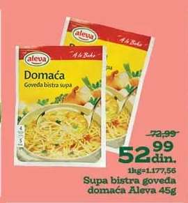 Supa bistra goveđa domaća Aleva 45g