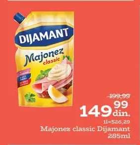 Majonez Classic Dijamant