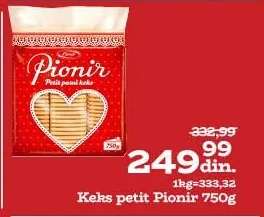 Keks petit Pionir 750g