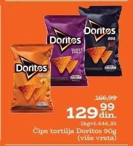 Čips tortilja Doritos 90g
