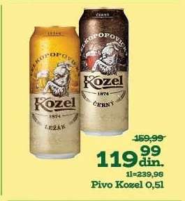 Pivo Kozel 0,5l