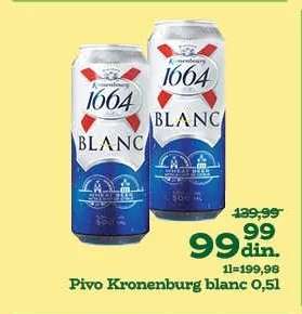 Pivo Kronenburg Blanc 0.5l
