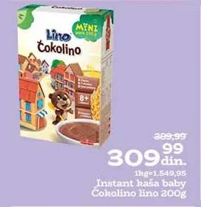 Instant kaša baby Čokolino lino 200g
