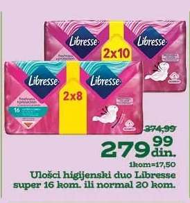 Ulošci higijenski duo Libresse