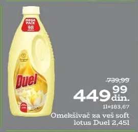 Omekšivač za veš Soft lotus Duel 2,45l