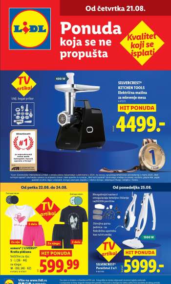 Lidl katalog - 21.08.2025 - 27.08.2025.
