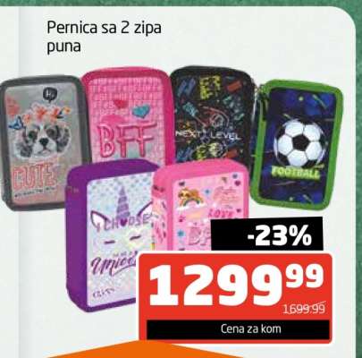 Pernica sa 2 zipa puna