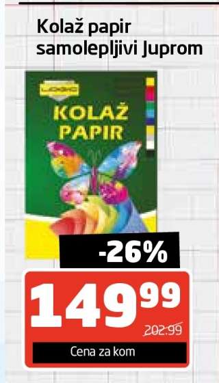 Kolaž papir samolepljivi Juprom