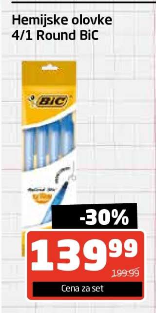 Hemijske olovke 4/1 Round BiC
