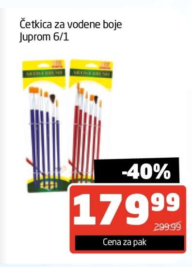 Četkica za vodene boje Jurom 6/1