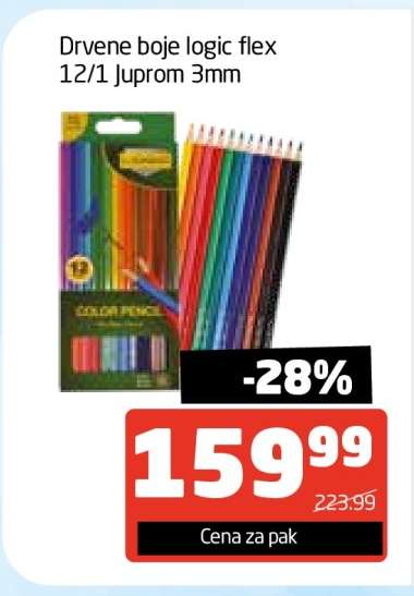 Drvene boje logic flex 12/1 Juprom 3mm