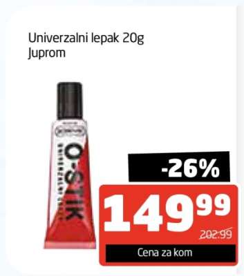 Univerzalni lepak 20g Juprom