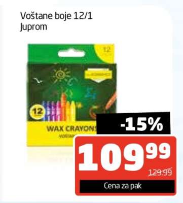 Voštane boje 12/1 Jupron