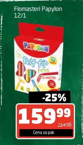 Flomasteri Papylon 12/1