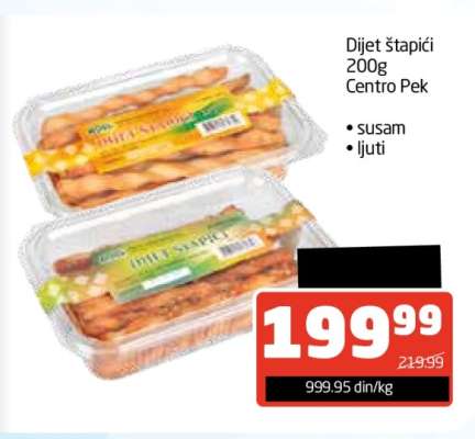 Dijet Štapići 200g Centro Pek