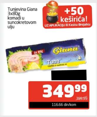 Tunjevina Giana 3x80g