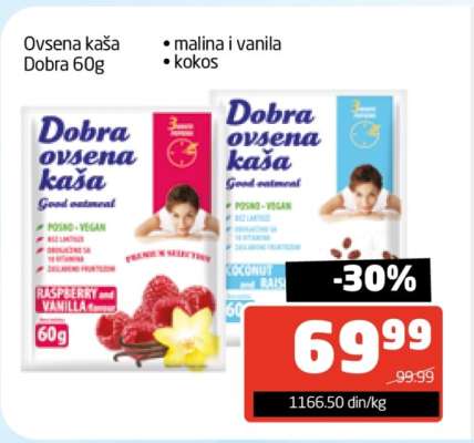 Dobra ovsena kaša 60g