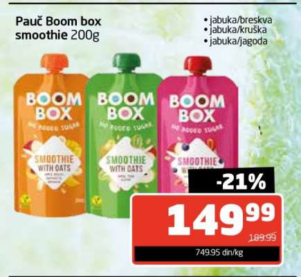 Pauč Boom box smoothie 200g