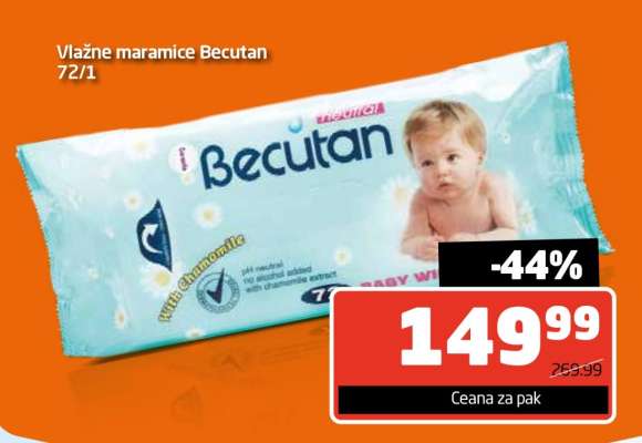 Vlažne maramice Becutan 72/1