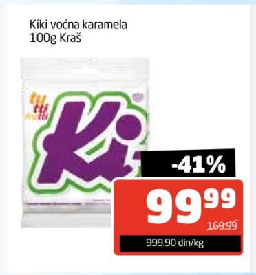 Kiki voćna karamela 100g Kraš