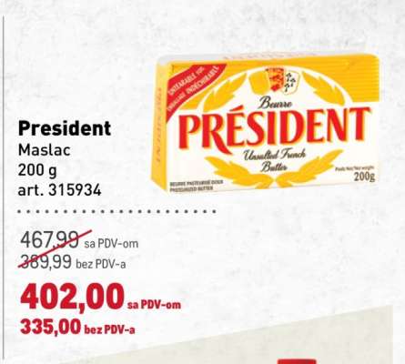 President maslac