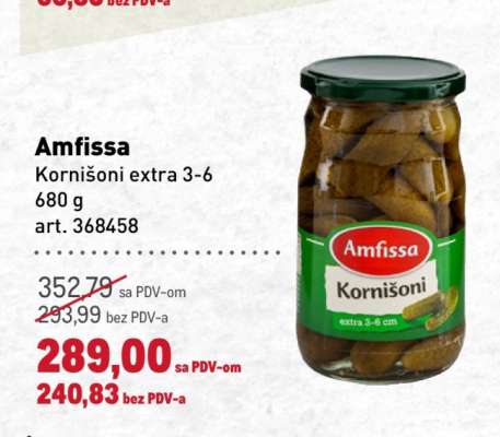 Amfissa Kornišoni extra 3-6