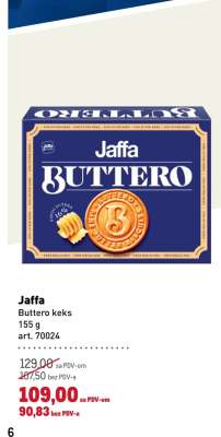 Jaffa Buttero keks