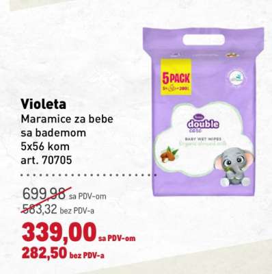 Violeta Maramice za bebe sa bademom