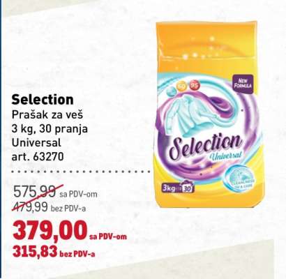 Selection Prašak za veš