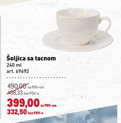 Šoljica sa tacnom