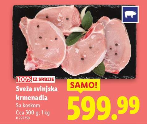 Sveža svinjska krmenadla