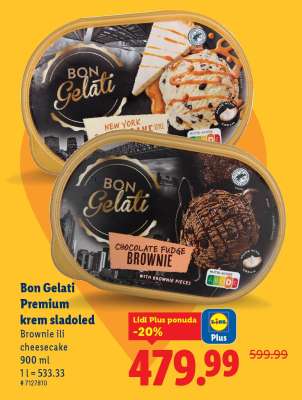 Bon Gelati Premium krem sladoled
