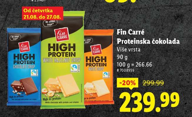Fin Carré Protein čokolada
