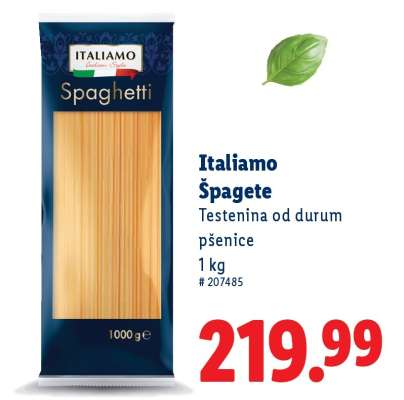 Italiamo Špagete