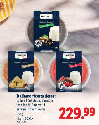 Italiamo ricotta desert
