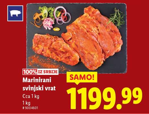 Marinirani svinjski vrat