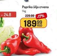 Paprika šilja crvena