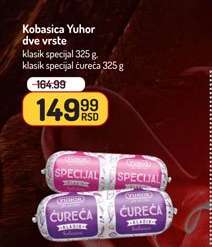 Kobasica Yuhor dve vrste