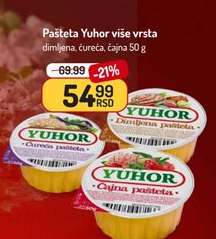 Pašteta Yuhor više vrsta