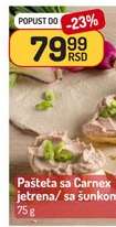 Pašteta sa Carnex jetrena/sa šunkom