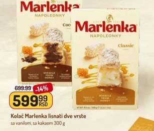 Kolač Marlenka lisnati dve vrste