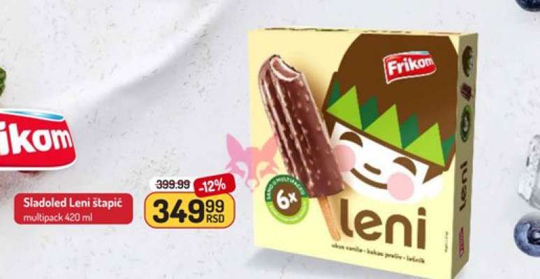 Sladoled Leni štapić multipack 420 ml