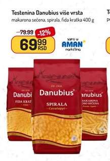 Testenina Danubius više vrsta