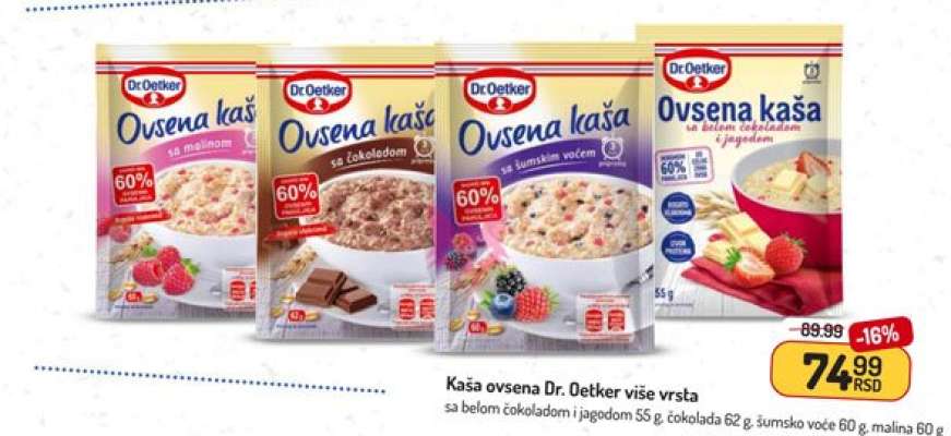 Kaša ovsena Dr. Oetker više vrsta