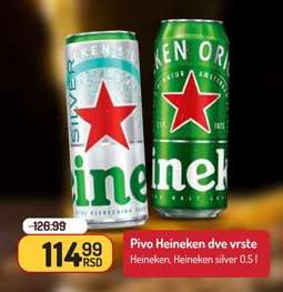 Pivo Heineken dve vrste