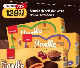 Štrudla Medela dve vrste