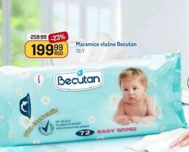 Maramice vlažne Becutan