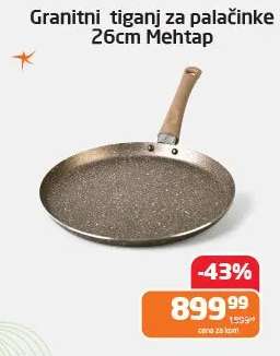Granitni tiganj za palačinke 26cm Mehtap